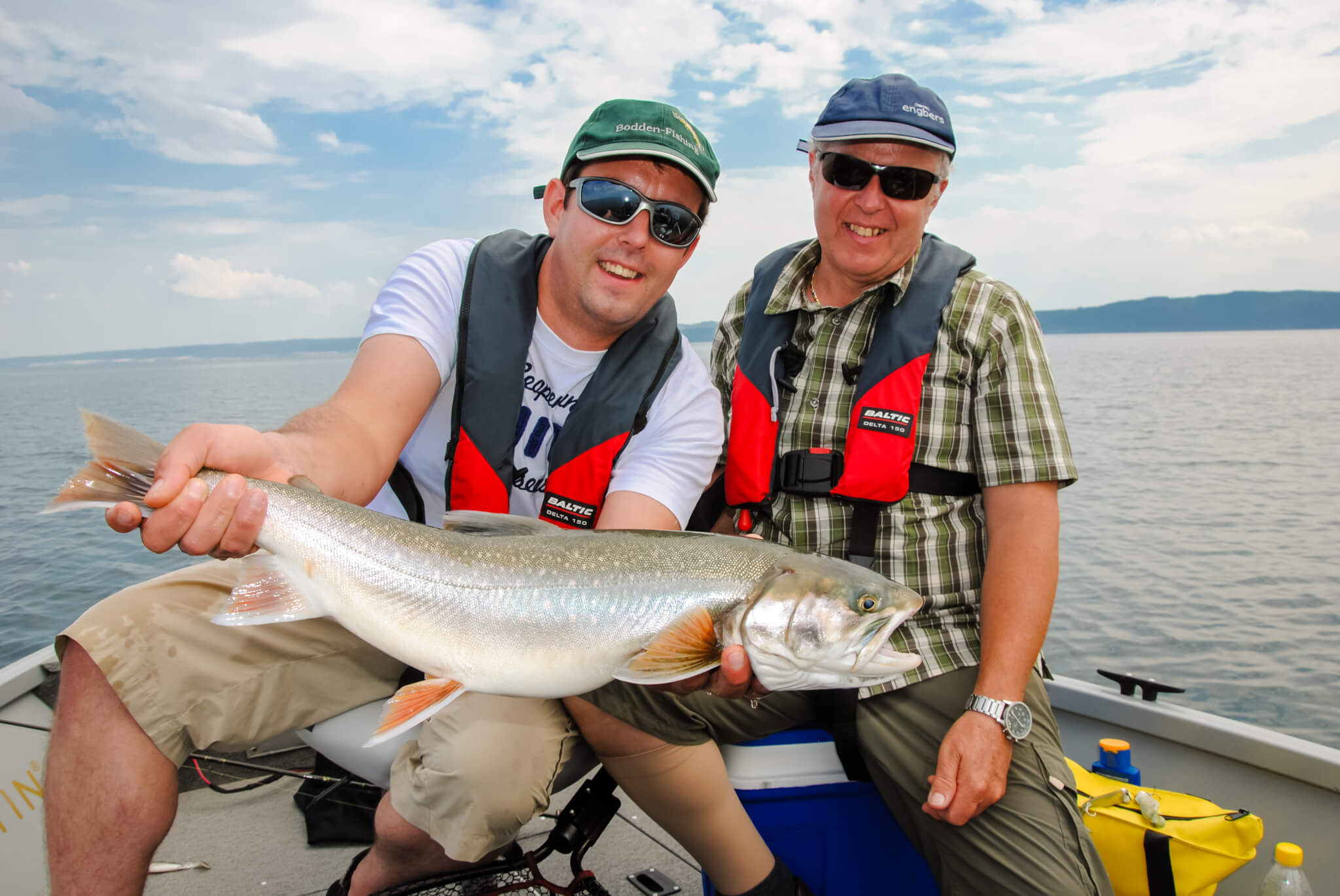 Char fishing in V\u00e4ttern, Sweden.  FishinginSweden.com